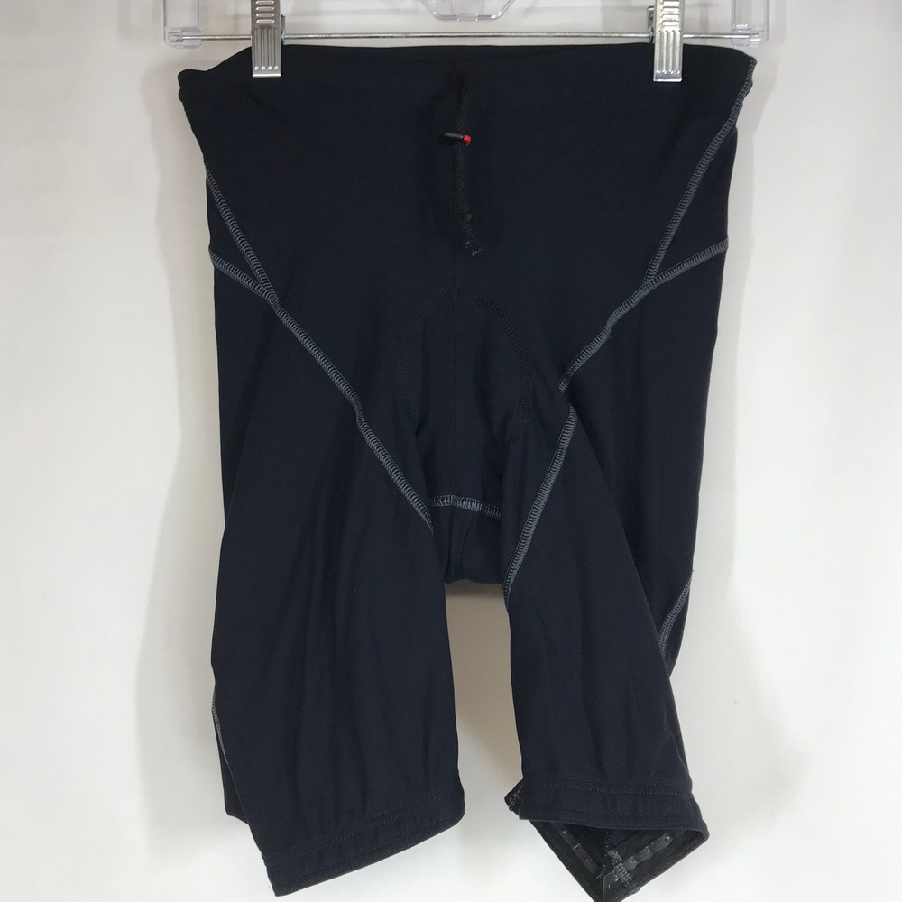 De Marchi Mens Black Cycling Bib Shorts Padded Compression Sportswear